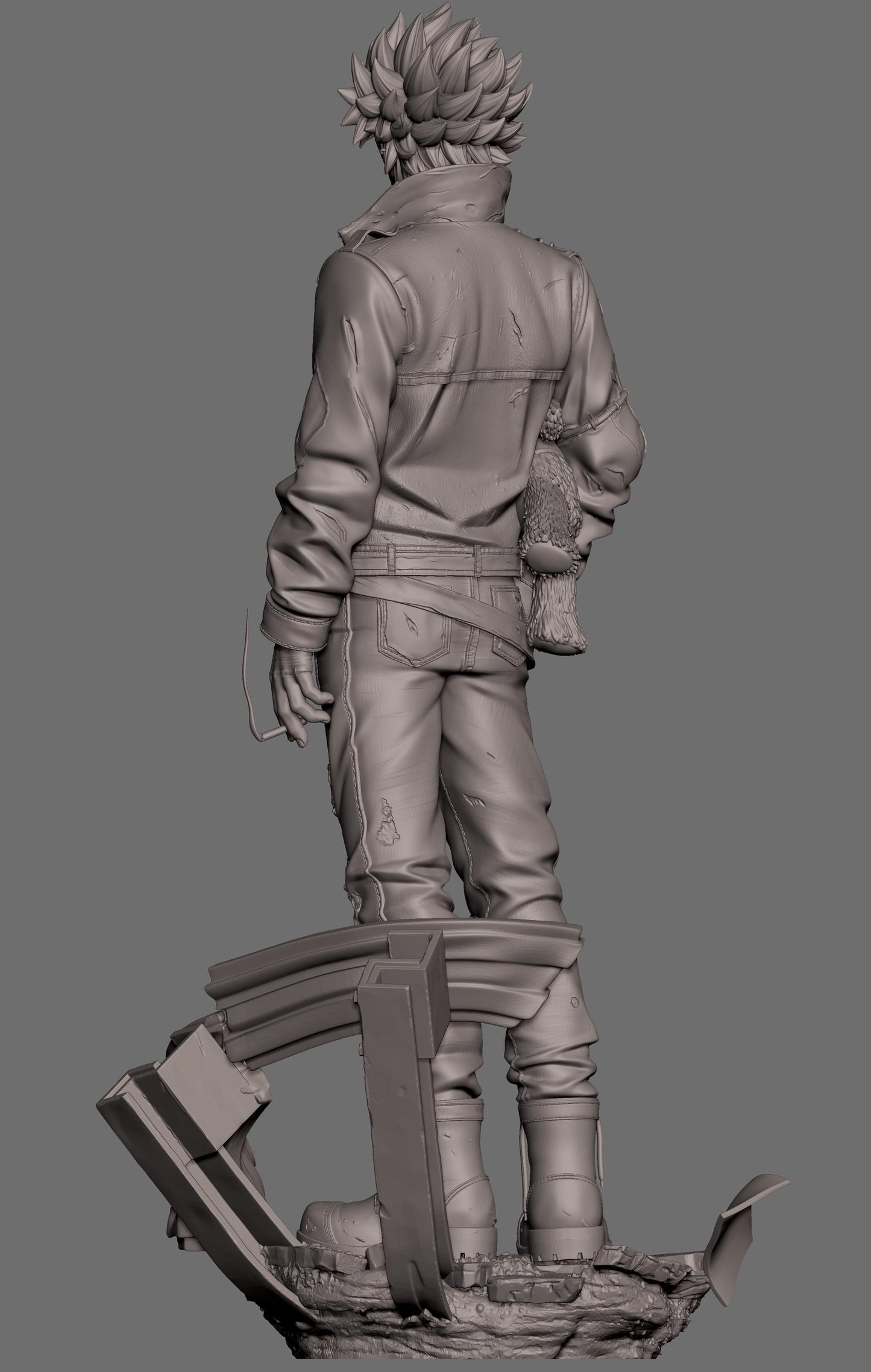 1:12 Fiery Villain | Resin Garage Kit Sculpture Anime Video Game Fan Art Statue | CA 3D Studios