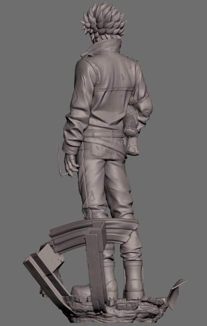 1:12 Fiery Villain | Resin Garage Kit Sculpture Anime Video Game Fan Art Statue | CA 3D Studios