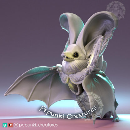 Long-Eared Bat | Tabletop or Display Scale | D&D Humblewood TTRPG Miniature | Pepunki Creatures