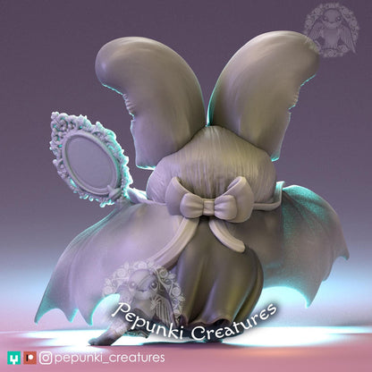 Long-Eared Bat | Tabletop or Display Scale | D&D Humblewood TTRPG Miniature | Pepunki Creatures