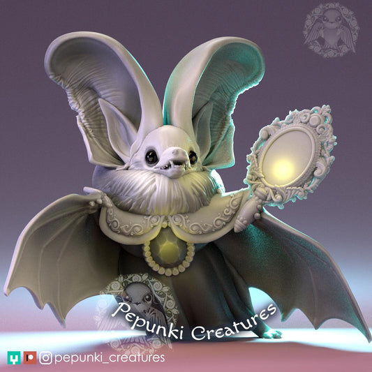 Long-Eared Bat | Tabletop or Display Scale | D&D Humblewood TTRPG Miniature | Pepunki Creatures