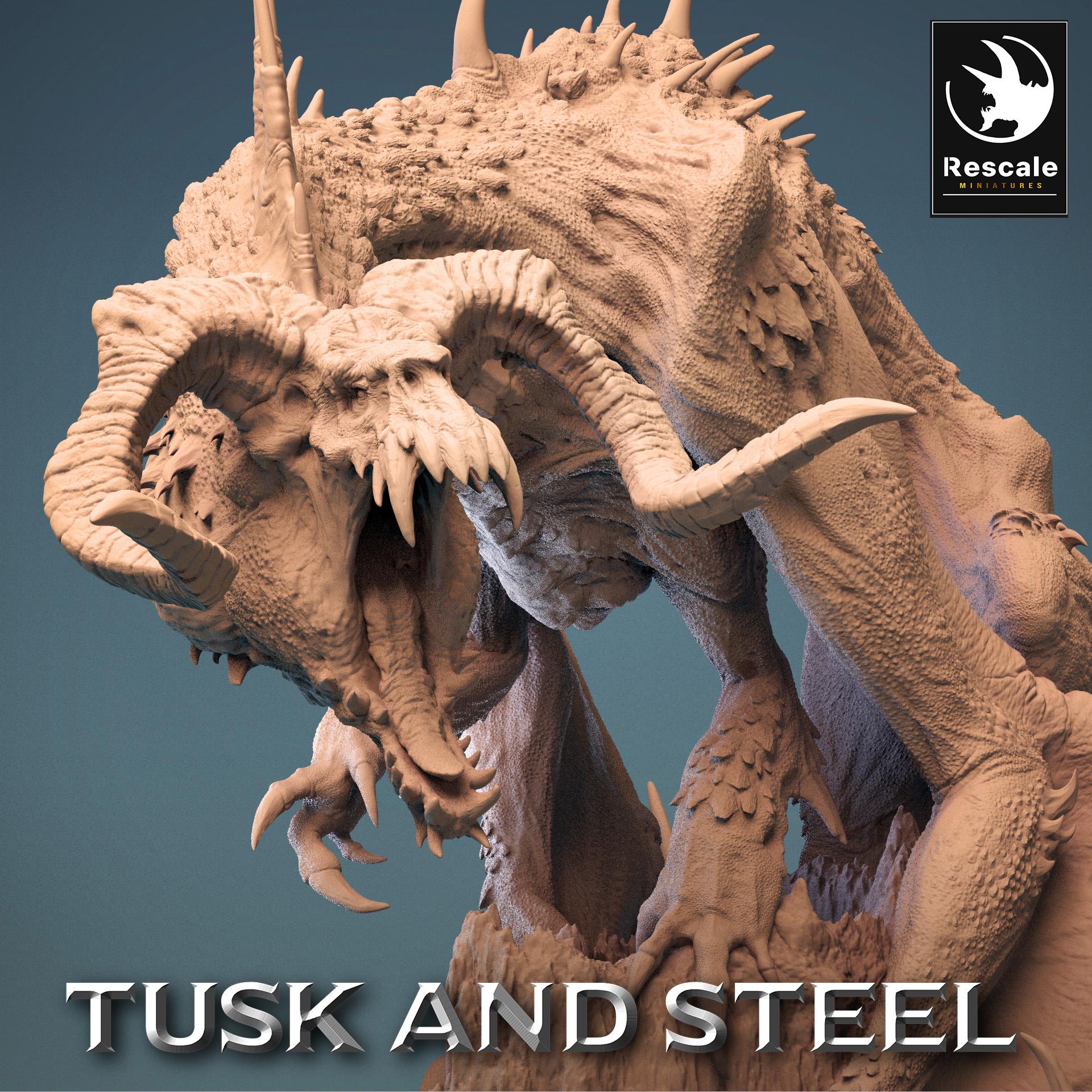 Black Chromatic Dragon, Legendary Monster | TABLETOP SCALE | D&D TTRPG Dragon Miniature | Rescale Miniatures