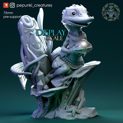 Sea Creature | 75mm Display Model | Pepunki Creatures | Unpainted Resin 8k