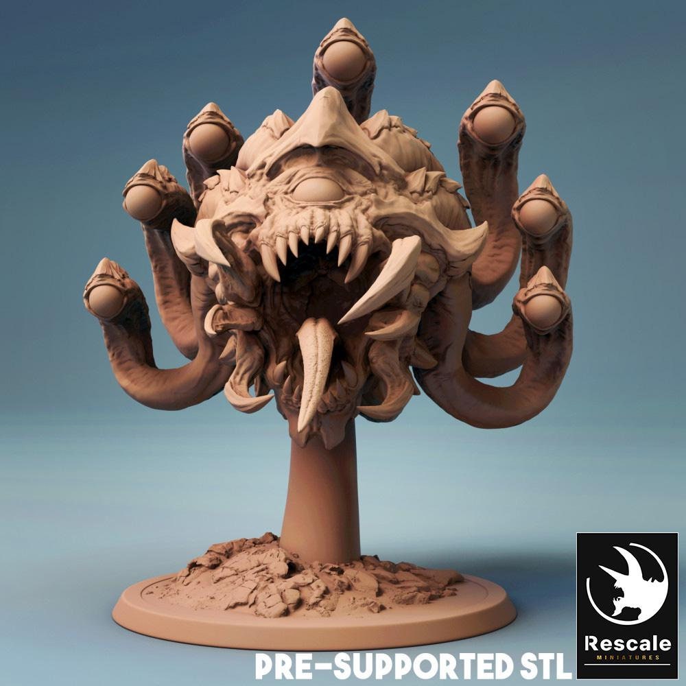 Beholder Eye Monster | TABLETOP SCALE | TTRPG Dragon Miniature | Rescale Miniatures