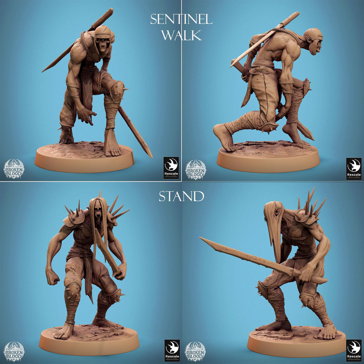 Undead Ravagers Ghoul Ravager, Broken Blood Undead Ghoul Warband | TABLETOP SCALE | D&D ...