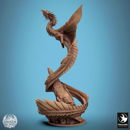 Gold Dragon Fly, 2024 Redesign, Metallic Monster | TABLETOP SCALE | TTRPG Dragon Miniature | Rescale Miniatures