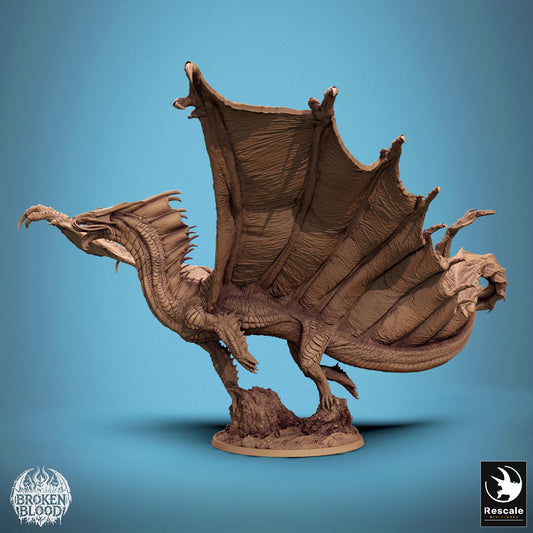 Gold Dragon, Legendary Metallic Monster | TABLETOP SCALE | TTRPG Dragon Miniature | Rescale Miniatures