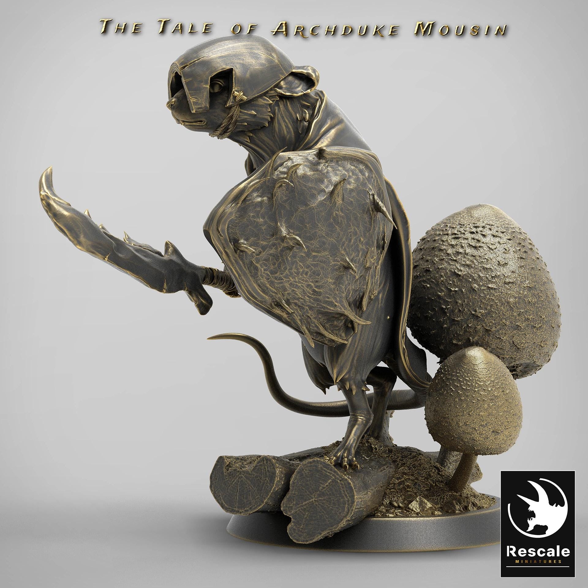 Mouse Look Forward, The Tale of Archduke Mousin | TABLETOP SCALE Monster Miniature | Rescale Miniatures