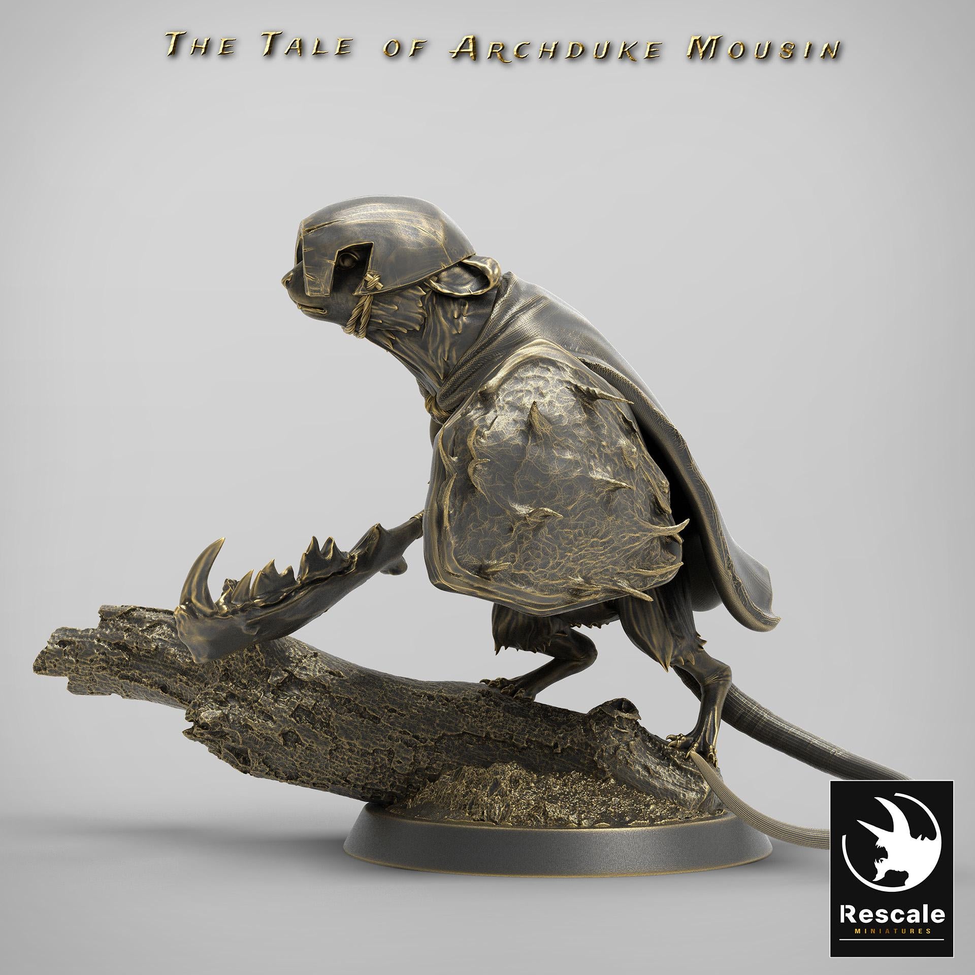 Mouse Look Forward, The Tale of Archduke Mousin | TABLETOP SCALE Monster Miniature | Rescale Miniatures