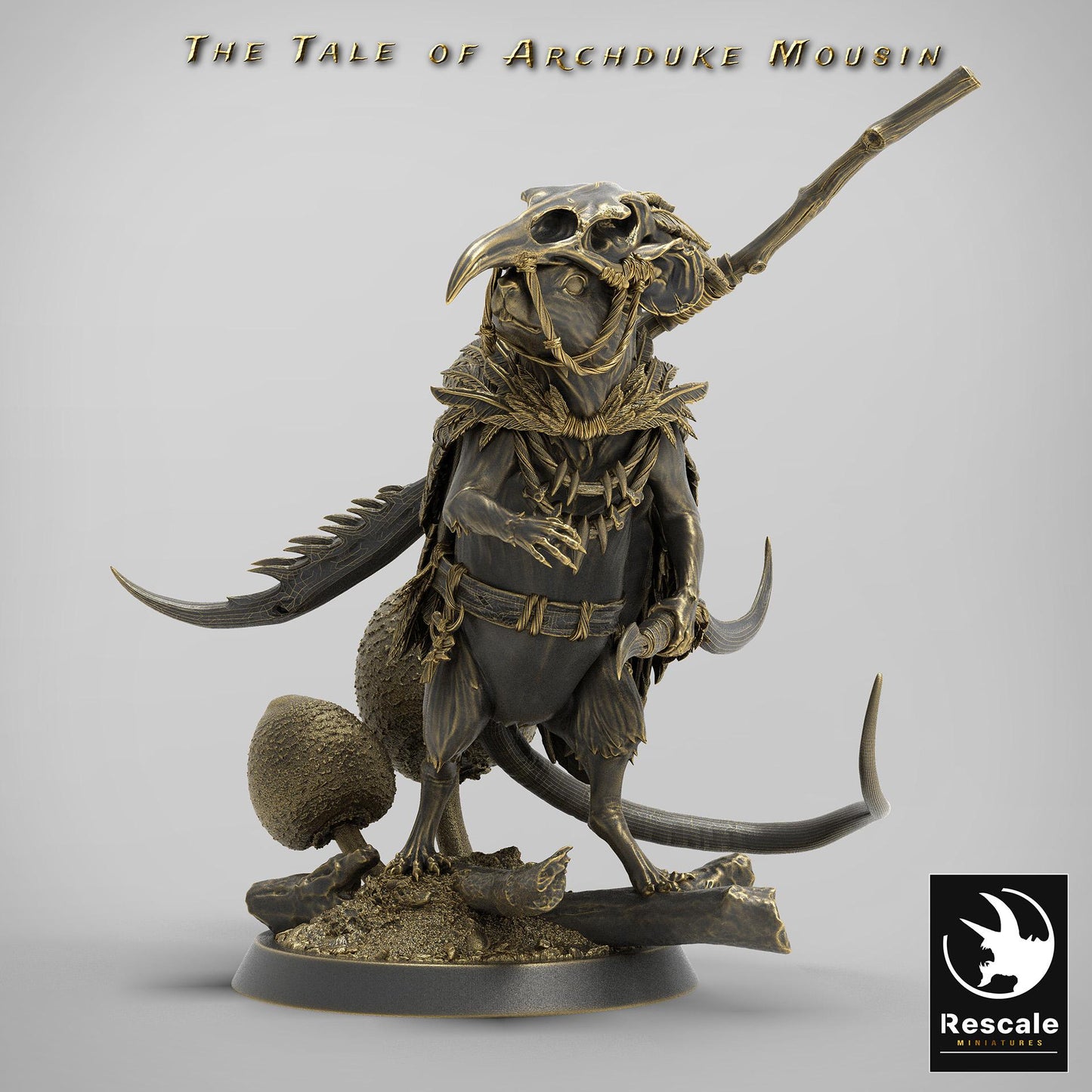 Mouse Look Right, The Tale of Archduke Mousin | TABLETOP SCALE Monster Miniature | Rescale Miniatures