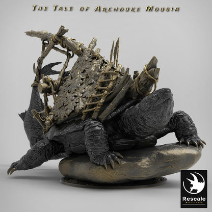 Turtle Mount, The Tale of Archduke Mousin | TABLETOP SCALE Monster Miniature | Rescale Miniatures
