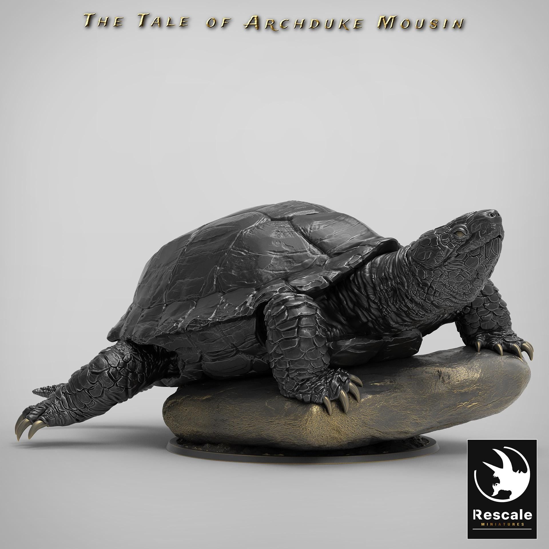 Turtle Mount, The Tale of Archduke Mousin | TABLETOP SCALE Monster Miniature | Rescale Miniatures