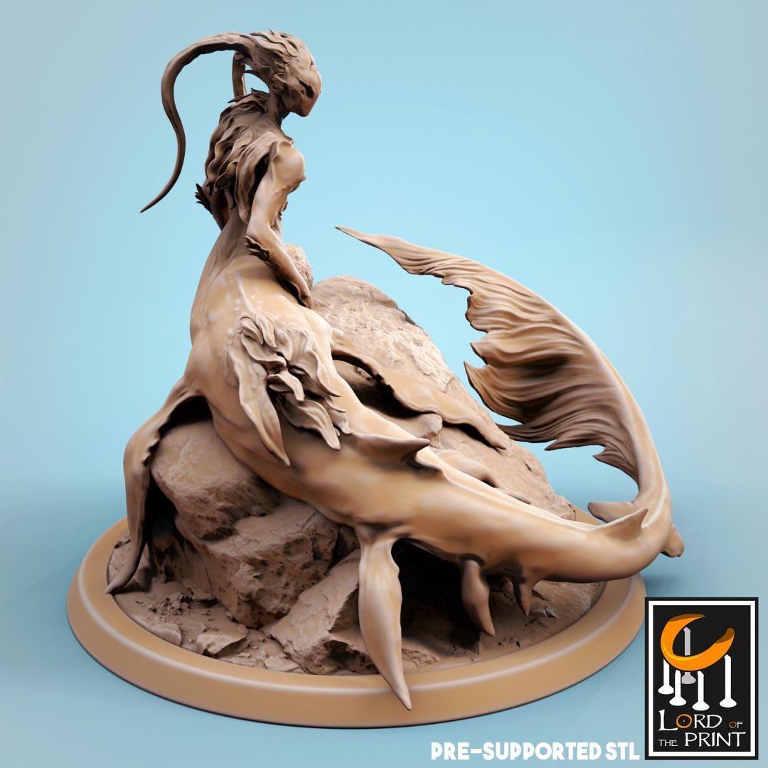 Mermaid Sirens | TABLETOP SCALE | TTRPG Monster Miniature | Rescale Miniatures