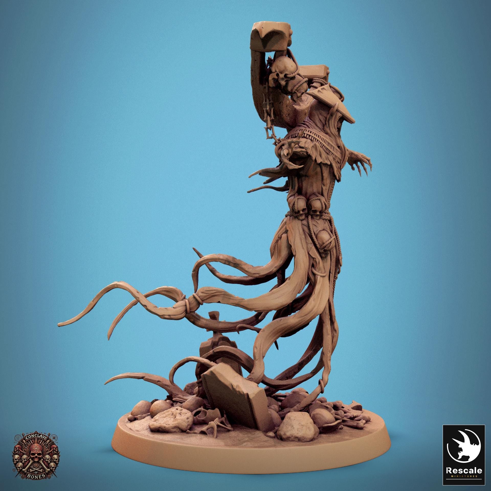 Styxon the Quartered, Undead Wraith Lich | TABLETOP SCALE | TTRPG D&D Monster Miniature | Rescale Miniatures