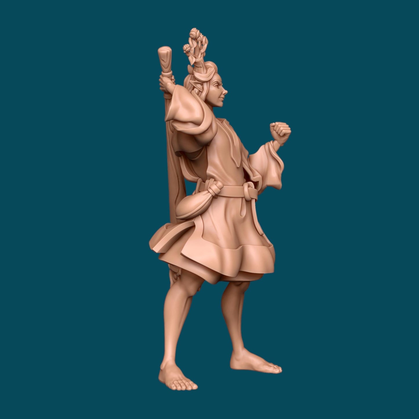 Graileigh a Barbarian Nature Spirit | D&D TTRPG Miniature | Awkward Penguin Minis