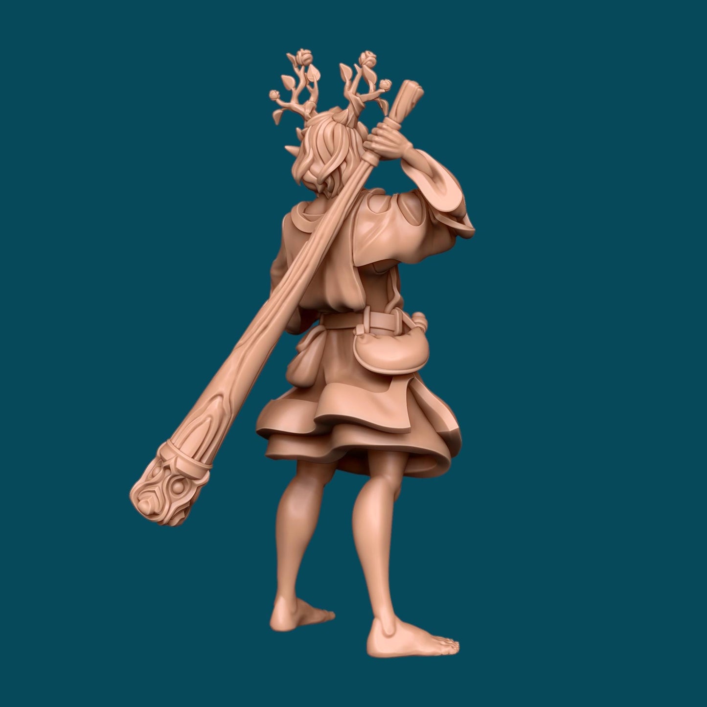 Graileigh a Barbarian Nature Spirit | D&D TTRPG Miniature | Awkward Penguin Minis