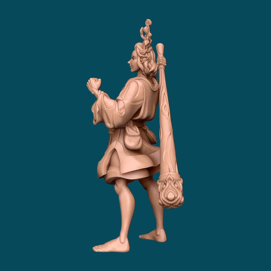 Graileigh a Barbarian Nature Spirit | D&D TTRPG Miniature | Awkward Penguin Minis