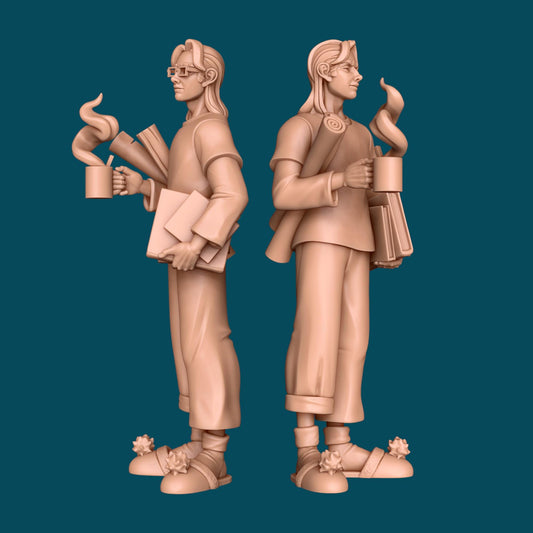 Mel a Sleepy DM | D&D TTRPG Miniature | Awkward Penguin Minis