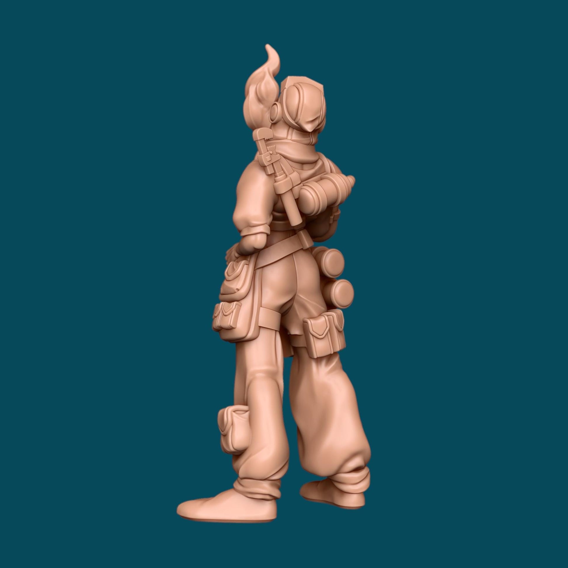 Mica a Firecracker Artificer | D&D TTRPG Miniature | Awkward Penguin Minis