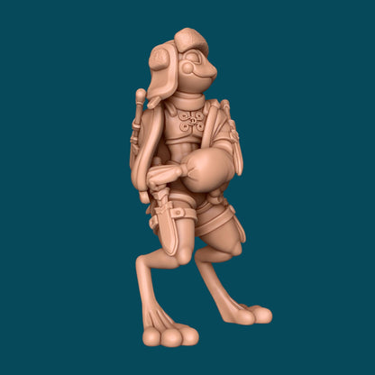 Peanut a Poison-Dagger Frogfolk | D&D TTRPG Miniature | Awkward Penguin Minis