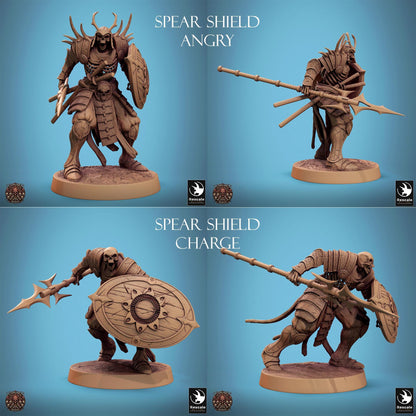 East Asian Skeletons, Conclave of Bones Undead Skeleton Warband | TABLETOP SCALE | D&D TTRPG Monster Miniature | Rescale Miniatures