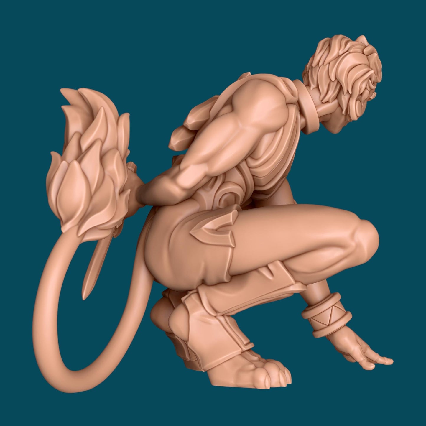 Raytar a Shifter Ranger | D&D TTRPG Miniature | Awkward Penguin Minis