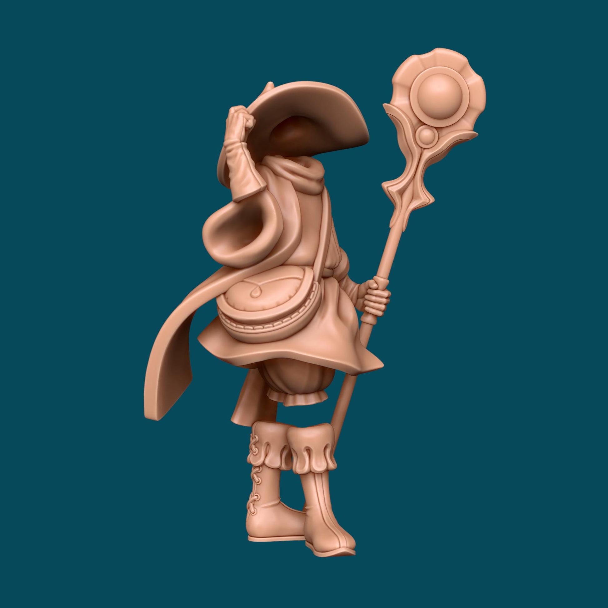 Remi an Invisible Mage | D&D TTRPG Miniature | Awkward Penguin Minis