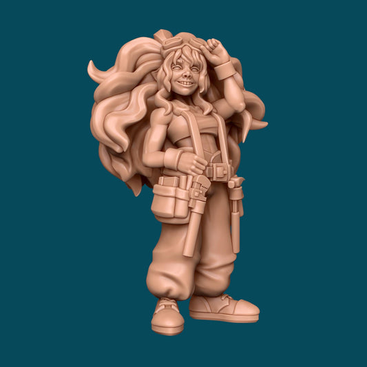 Silysil a Gnome Mechanic | D&D TTRPG Miniature | Awkward Penguin Minis