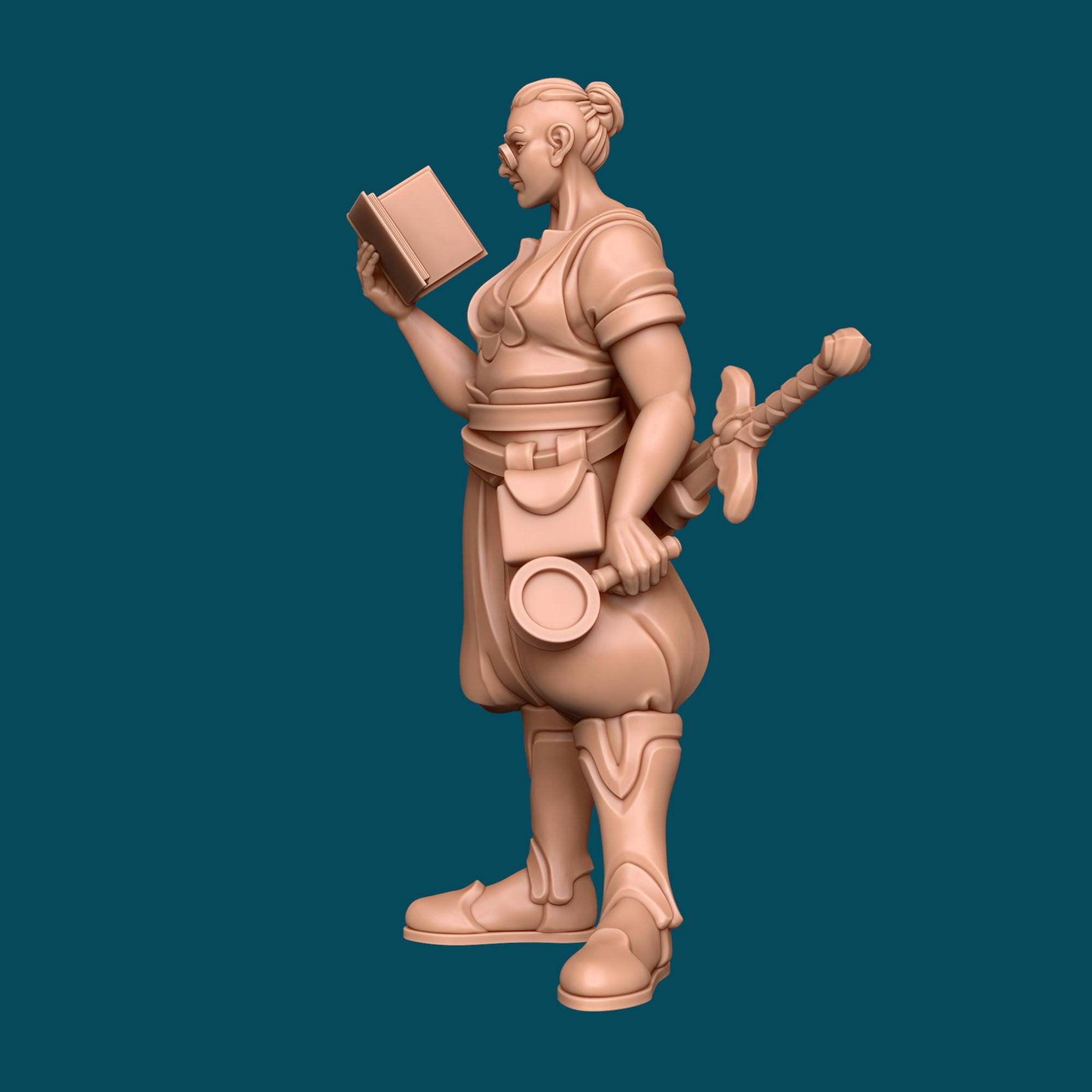 Ta'ar a Scholarly Goliath | D&D TTRPG Miniature | Awkward Penguin Minis