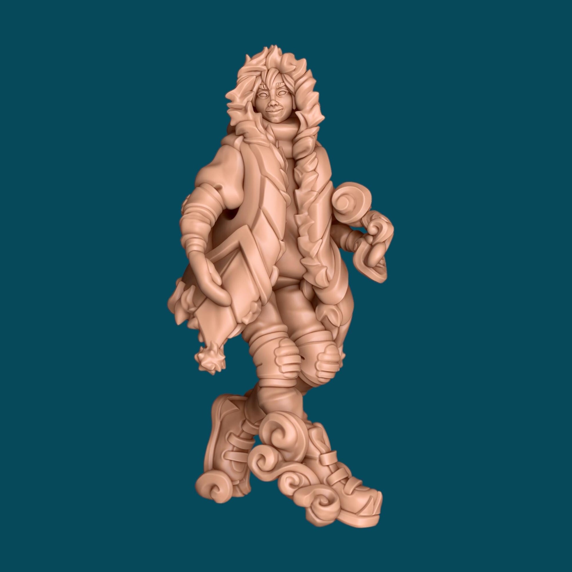 Tash a Winter Mage | D&D TTRPG Miniature | Awkward Penguin Minis