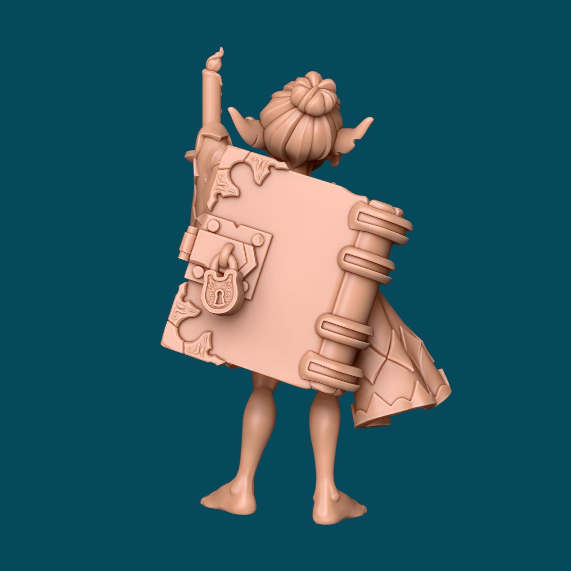 Tooi a Sleepy Goblin Mage | D&D TTRPG Miniature | Awkward Penguin Minis