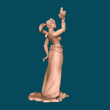 Violent Red a Troubled Sorceress | D&D TTRPG Miniature | Awkward Penguin Minis