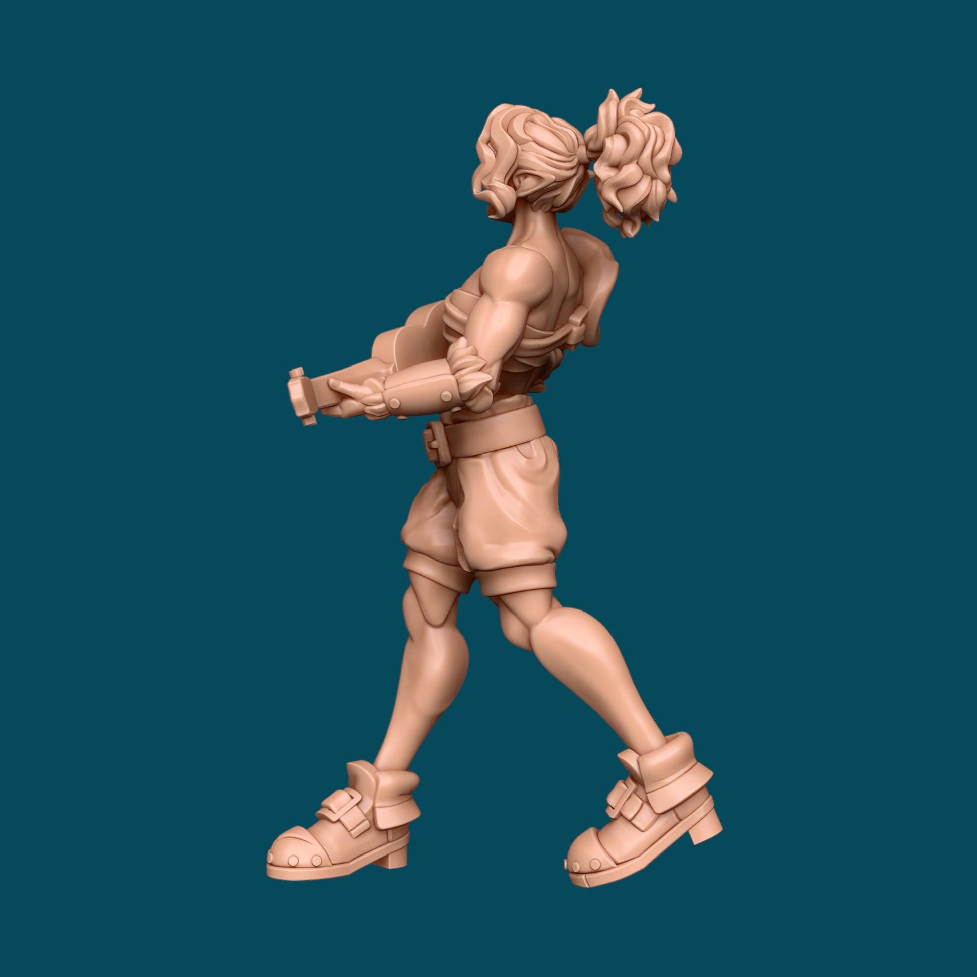 Ylla a Wood Elf Barbarian | D&D TTRPG Miniature | Awkward Penguin Minis