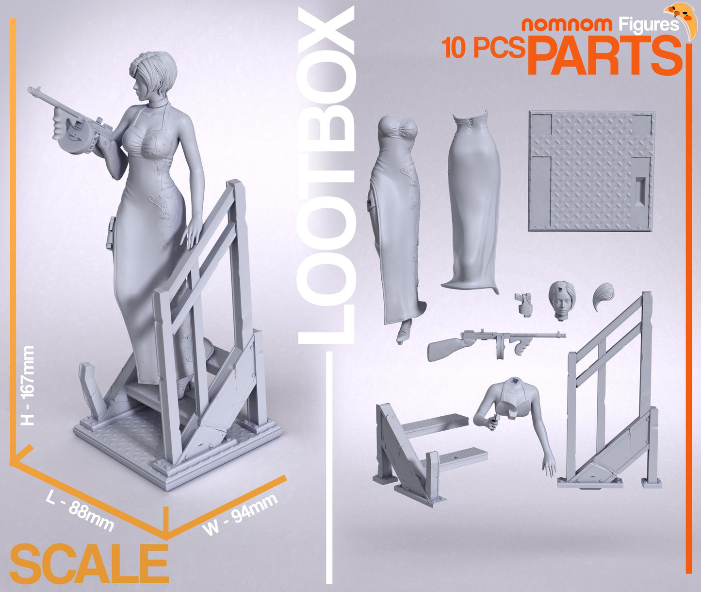 Corporate Spy | Resin Garage Kit Figure Game Fan Art | Nomnom Figures