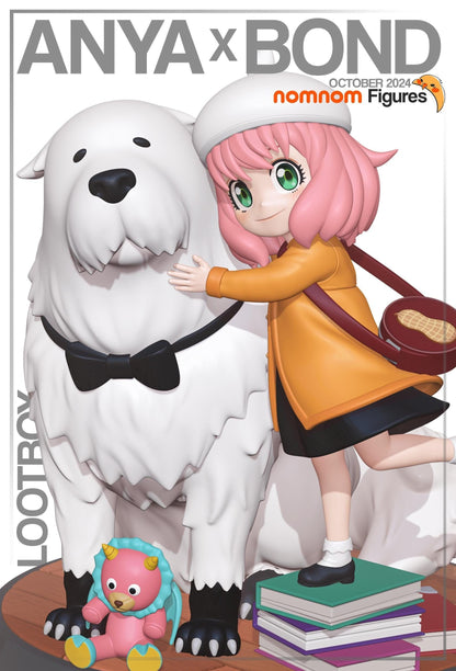 Girl and Her Dog | Resin Garage Kit Figure Anime Fan Art | Nomnom Figures