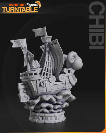 Chibi Merry Little Ship | Resin Garage Kit Figure Anime Manga Fan Art | Nomnom Figures