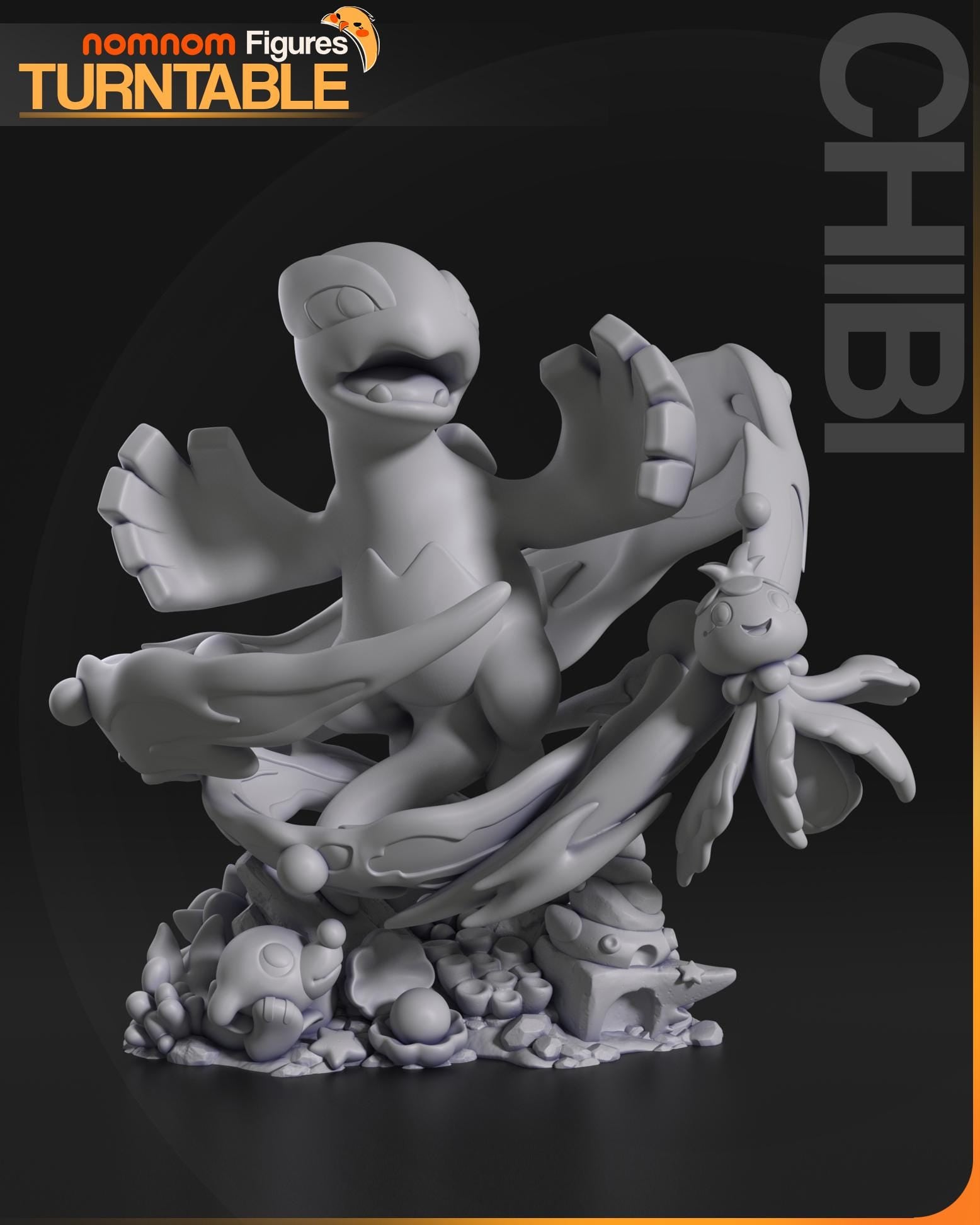 Flying Psychic Type | Resin Garage Kit Figure Game Fan Art | Nomnom Figures