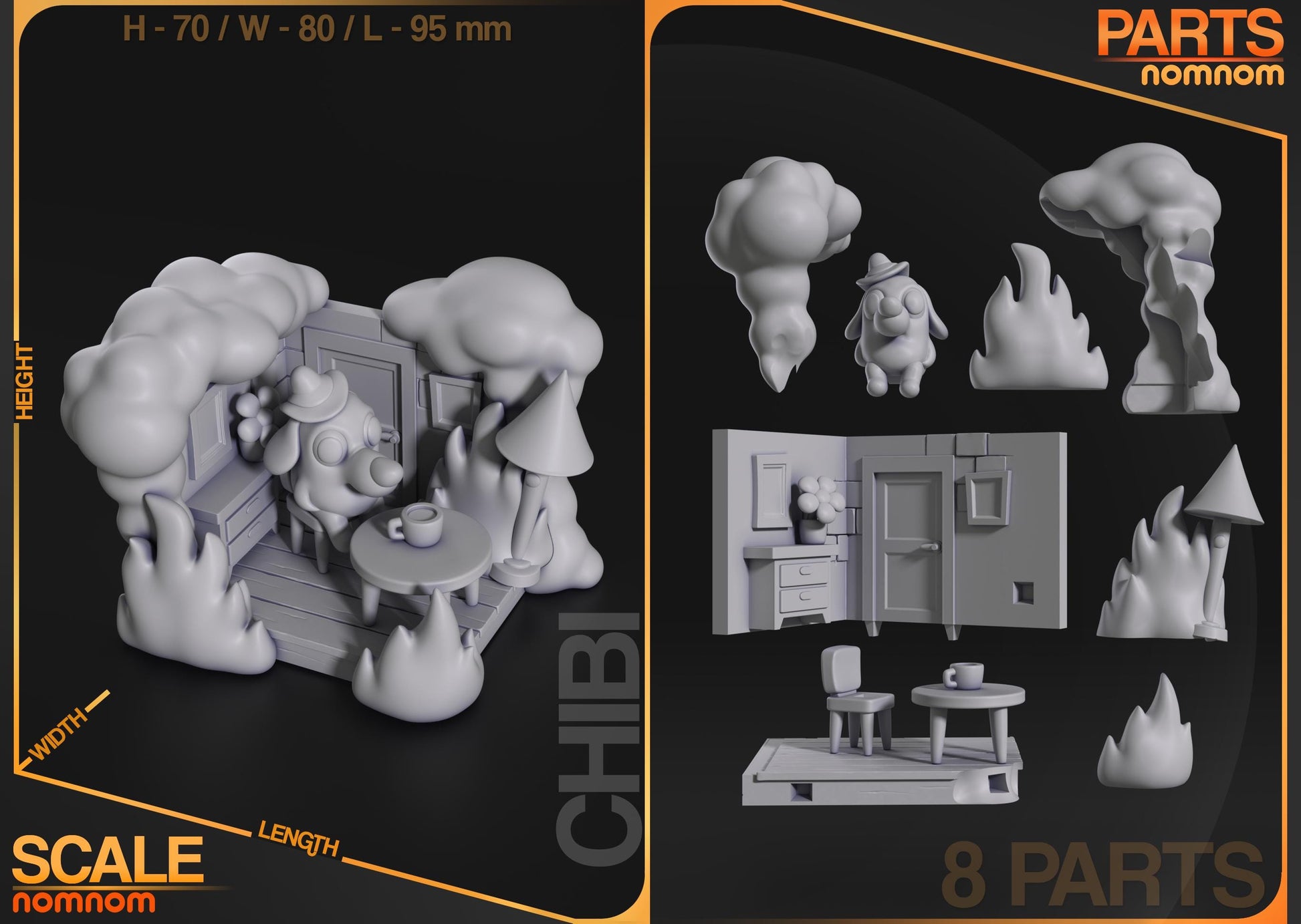 Perfectly Fine | Resin Garage Kit Figure Meme Fan Art | Nomnom Figures
