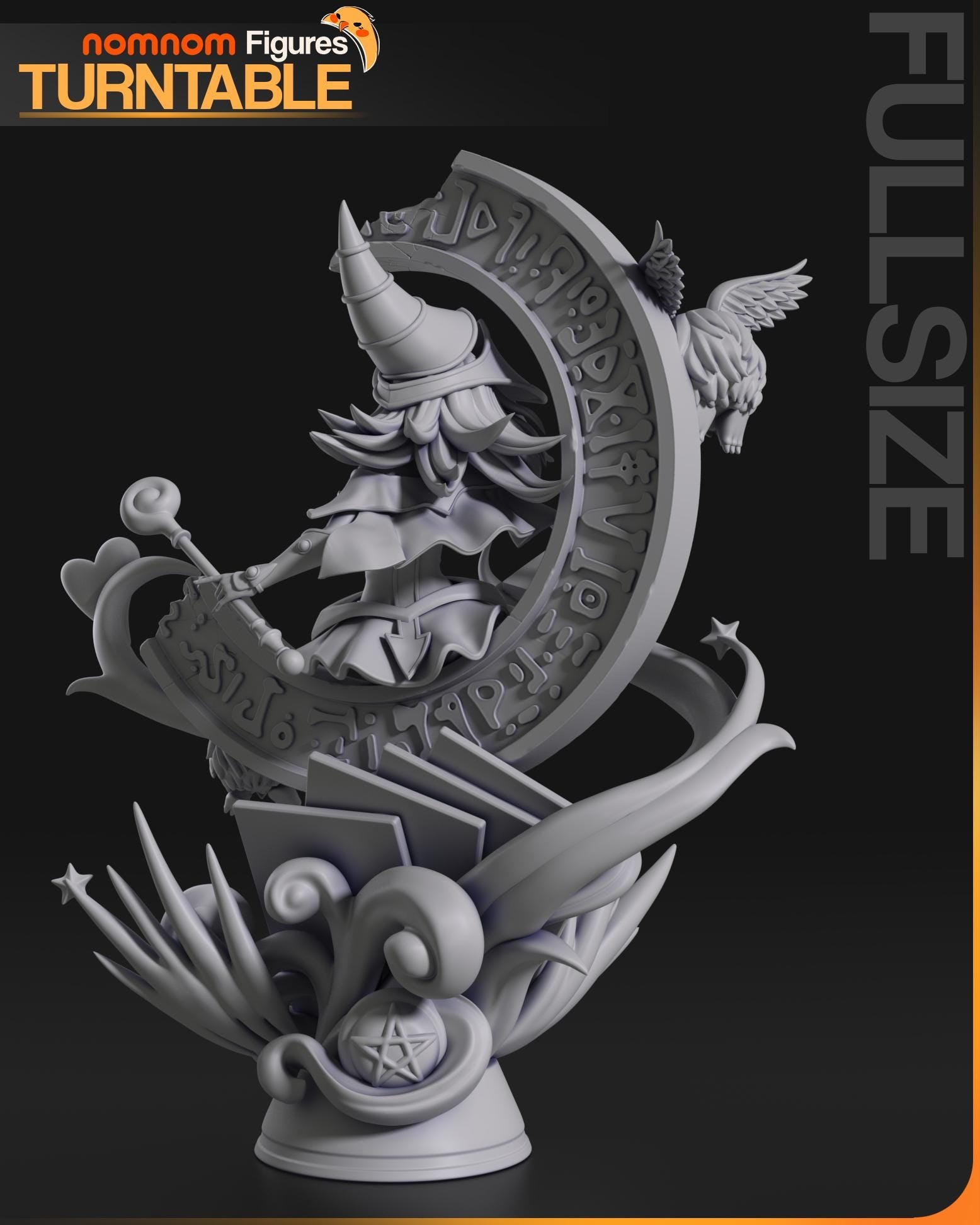 Dark Mage Girl | Resin Garage Kit Figure Anime Game Fan Art | Nomnom Figures