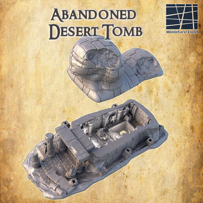 Abandoned Desert Tomb | TTRPG D&D Playable 3D Printed Building | MiniatureLand