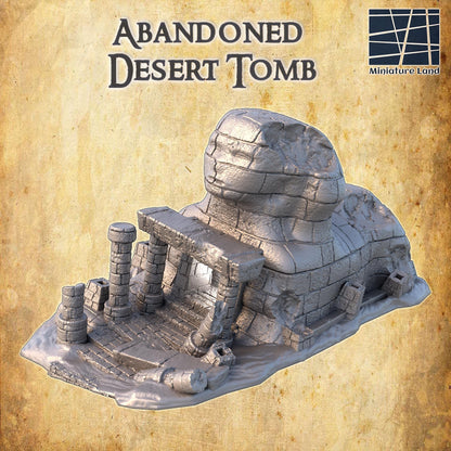 Abandoned Desert Tomb | TTRPG D&D Playable 3D Printed Building | MiniatureLand
