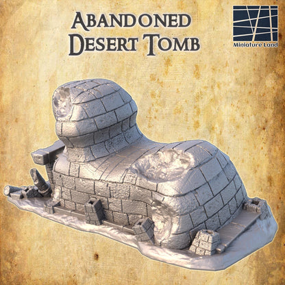 Abandoned Desert Tomb | TTRPG D&D Playable 3D Printed Building | MiniatureLand