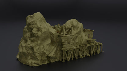 Abandoned Mine | TTRPG D&D Playable 3D Printed Building | MiniatureLand