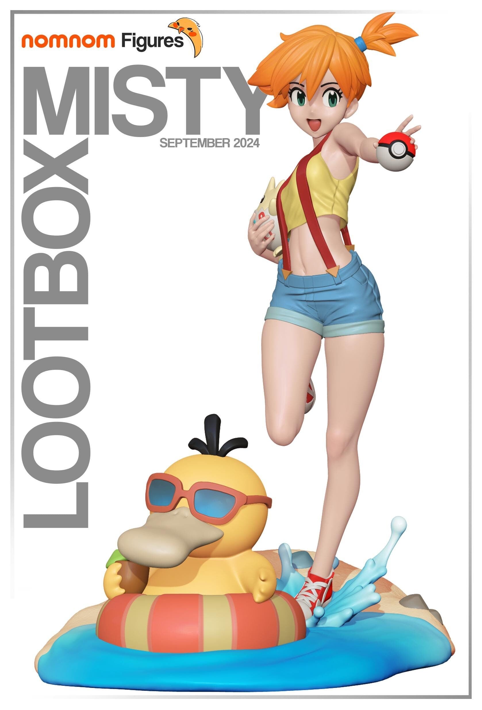Water Gym Leader | Resin Garage Kit Figure Anime Game Fan Art | Nomnom Figures