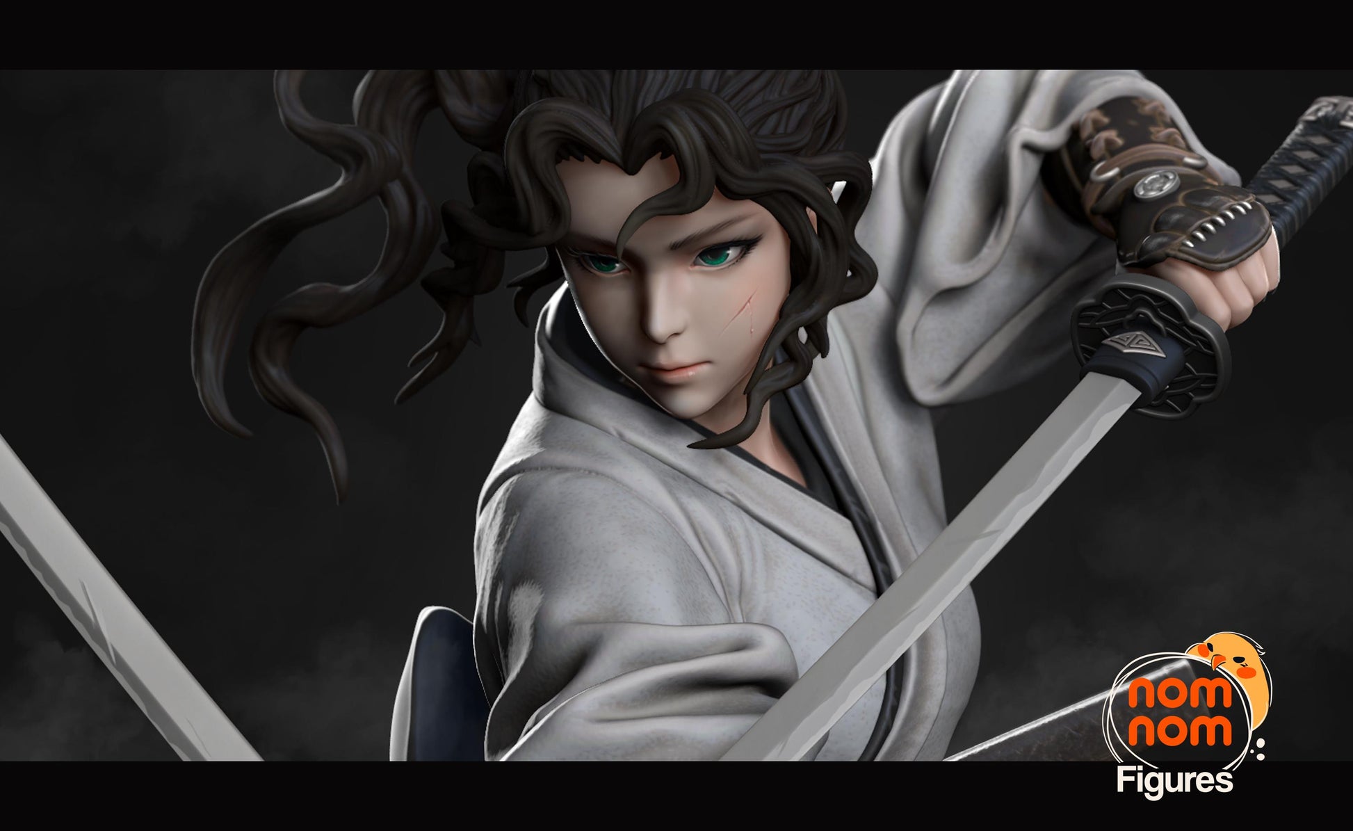 Neko Warrior Bust | Resin Garage Kit Figure Original Bust | Nomnom Figures