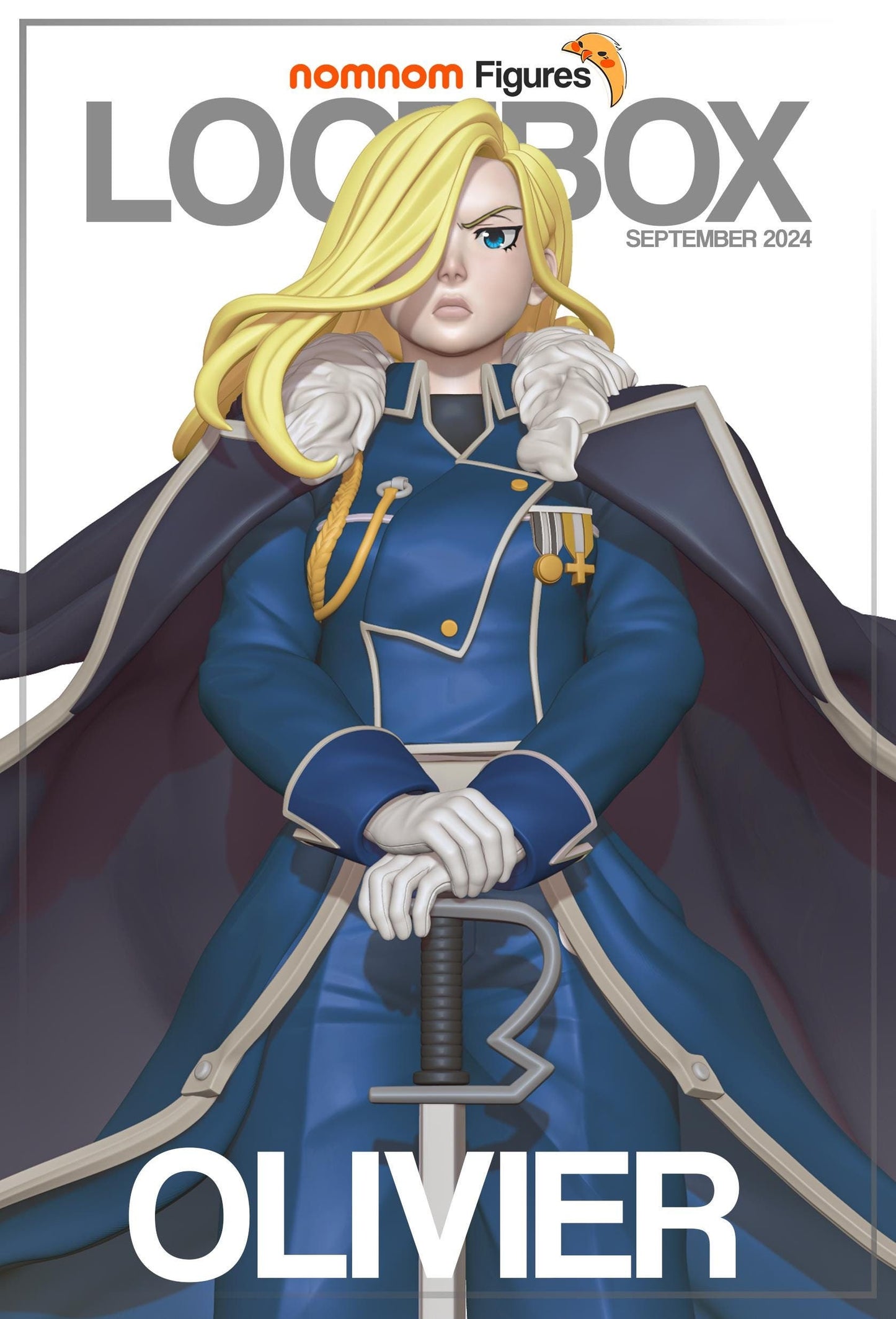 Fierce Major General | Resin Garage Kit Figure Anime Manga Fan Art | Nomnom Figures