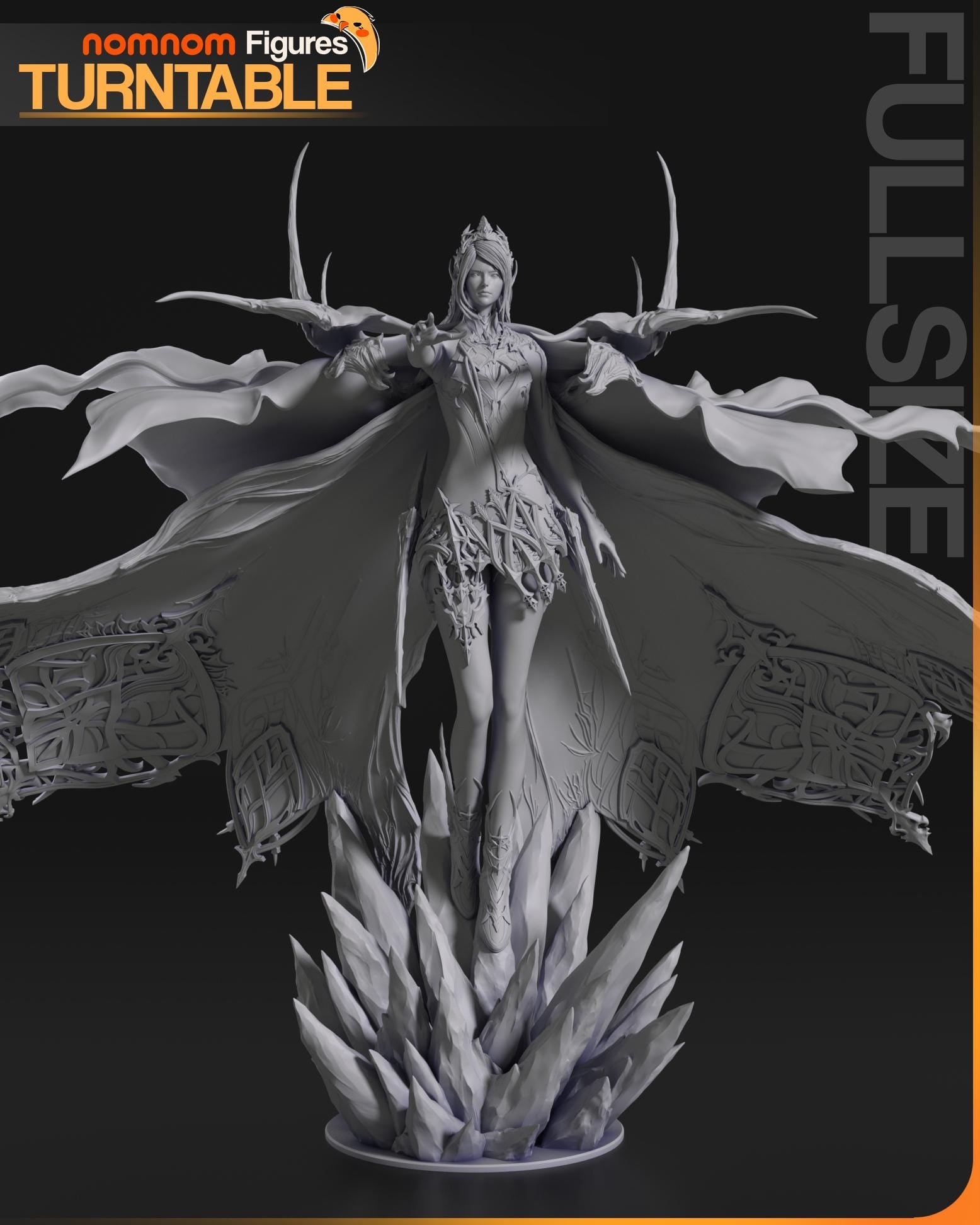 Warden of Ice | Resin Garage Kit Figure Game Fan Art | Nomnom Figures
