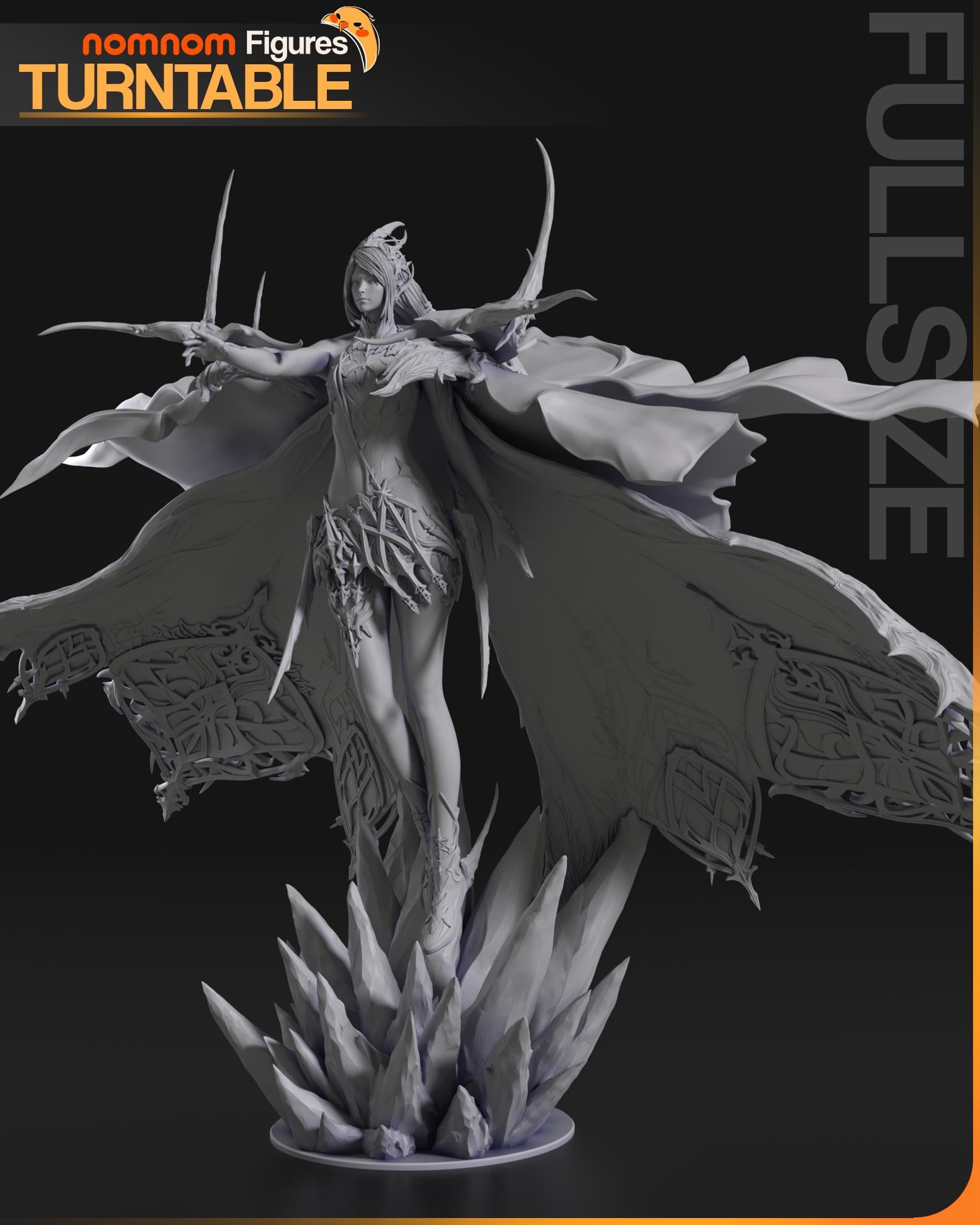 Warden of Ice | Resin Garage Kit Figure Game Fan Art | Nomnom Figures