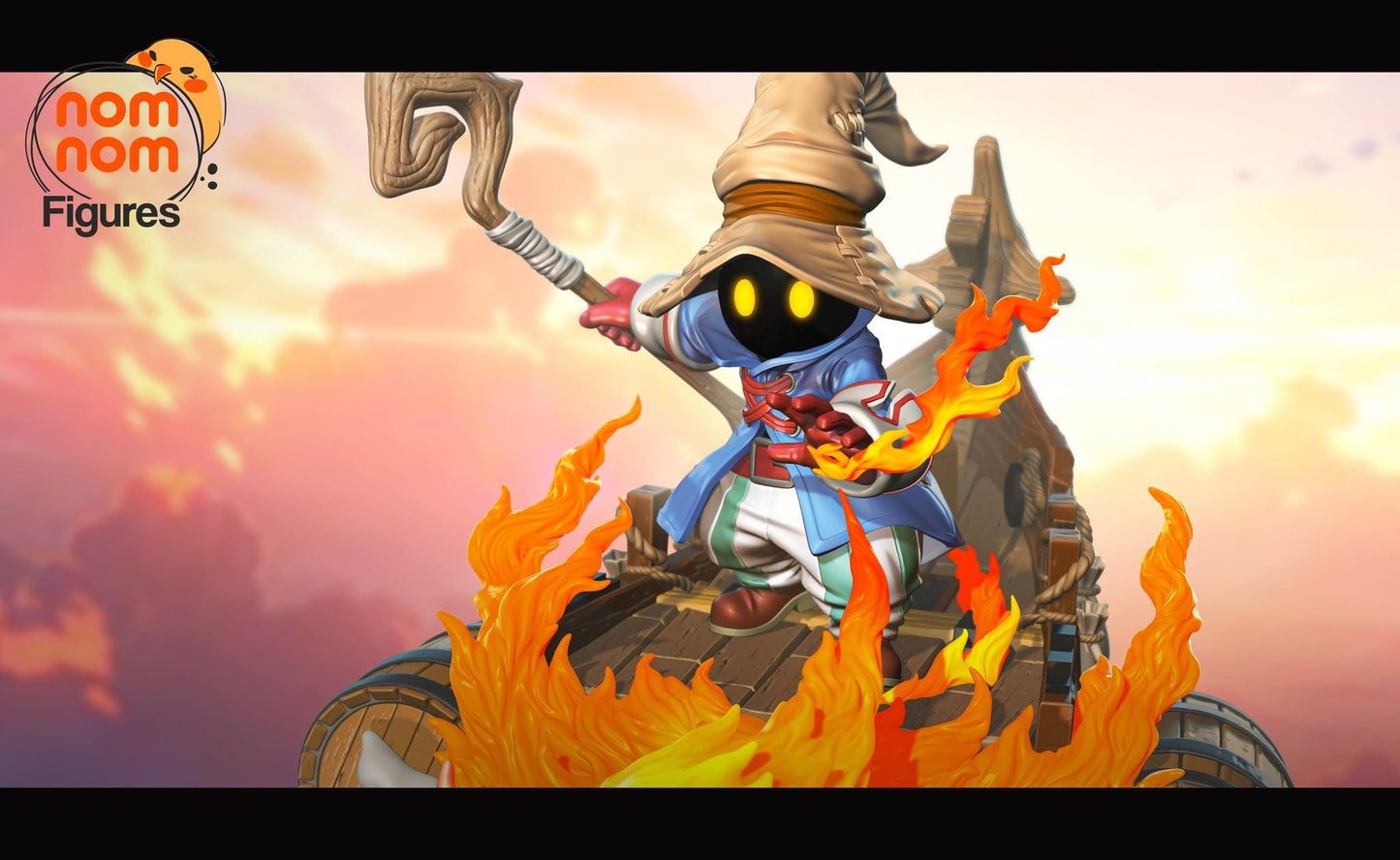 Shy Black Mage | Resin Garage Kit Figure Game Fan Art | Nomnom Figures