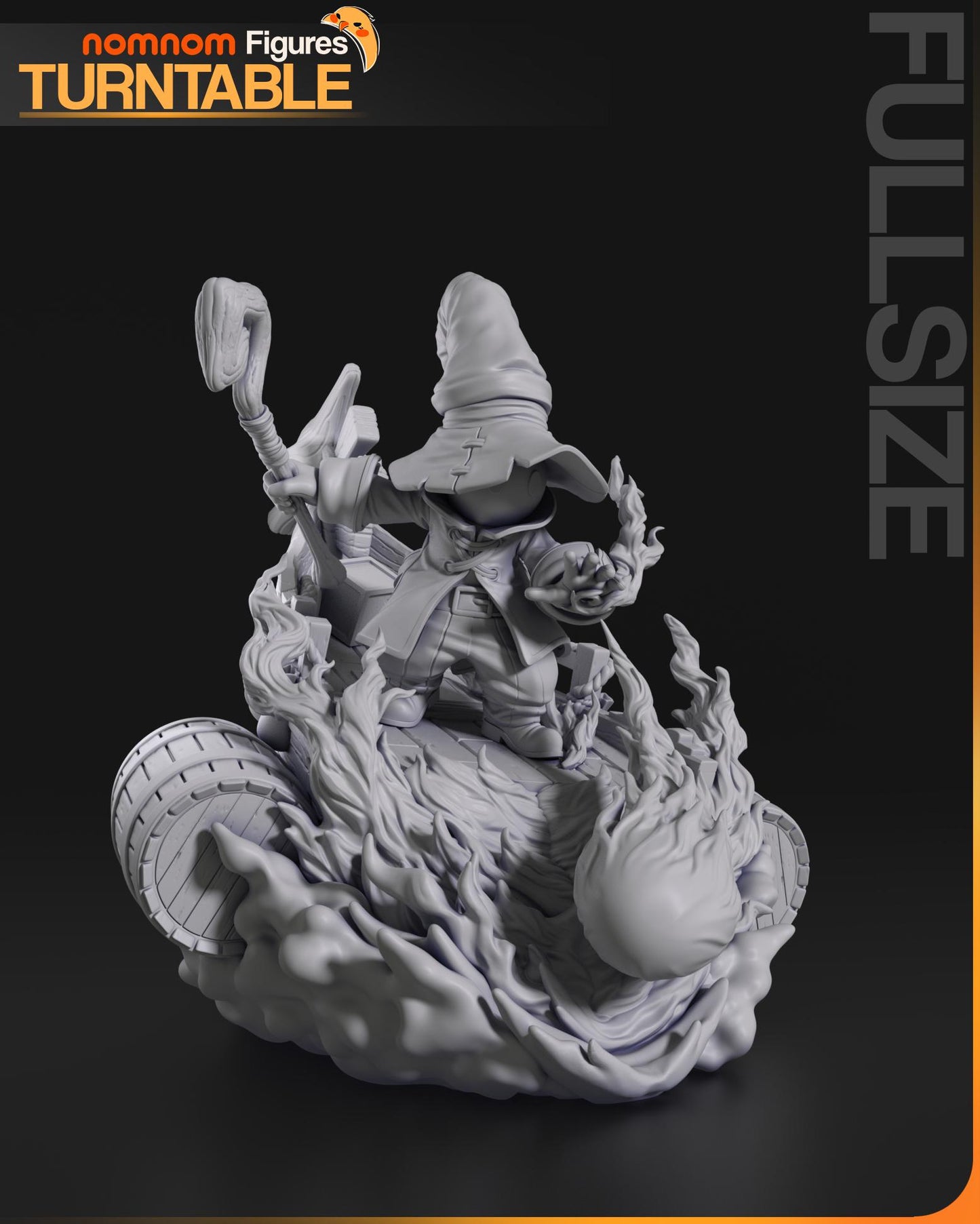 Shy Black Mage | Resin Garage Kit Figure Game Fan Art | Nomnom Figures